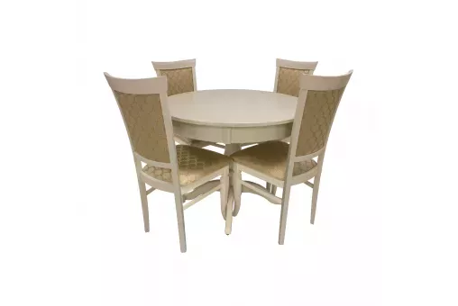 Набор мебели для кухни Leset Мичиган 2Р + Монтана Слоновая кость Лозанна шери