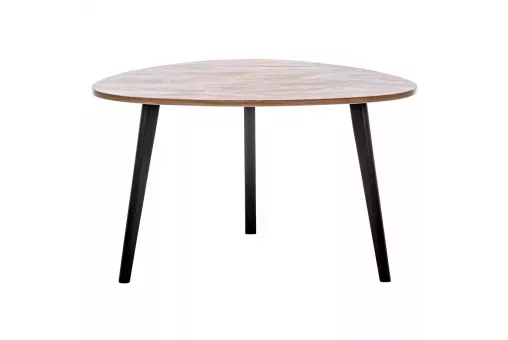 Стол журнальный Leset Квинт  бронза / чёрный лак