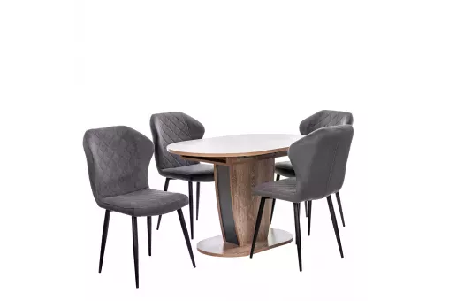 Набор мебели для кухни Leset Меган + Шейл   Ultra Grafit