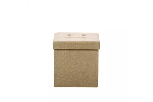 Пуф Leset Плуто складной с крышкой лен Бежевый