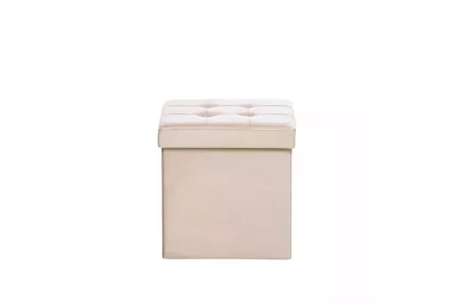 Пуф Leset Плуто складной с крышкой велюр Крем