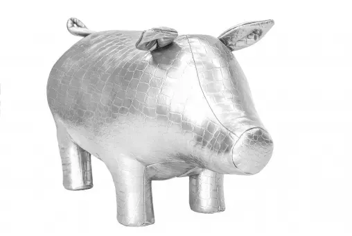 Пуф Leset Кабан МИНИ   Серебристый