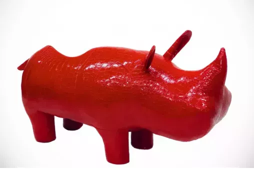 Пуф Leset Носорог   Красный