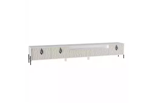 Сити Тумба ТВ 2400 Белый / Кашмир, исполнение 3