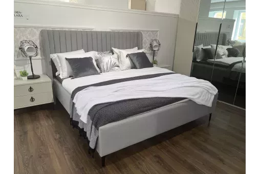 Кровать Стелла 180х200 светло серый камень