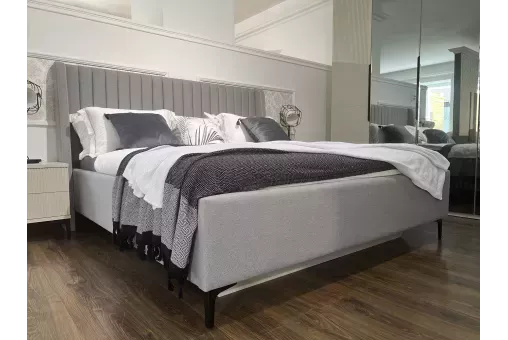 Кровать Стелла 180х200 светло серый камень