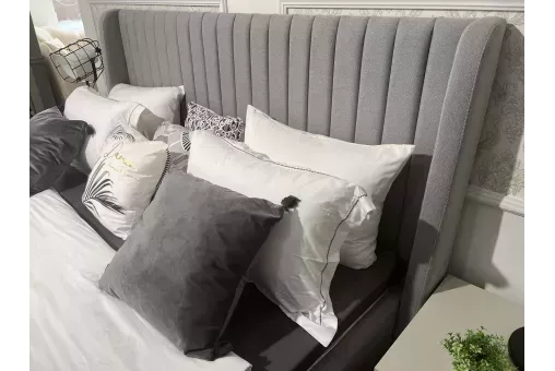 Кровать Стелла 180х200 светло серый камень