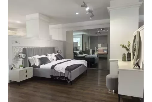 Кровать Стелла 180х200 светло серый камень