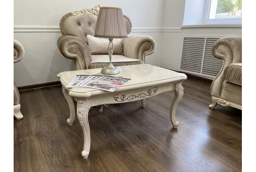 Столик прямоугольный Патрисия крем корень глянец