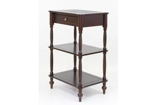 BWN 51 Столик, обит кожей зелёного цвета