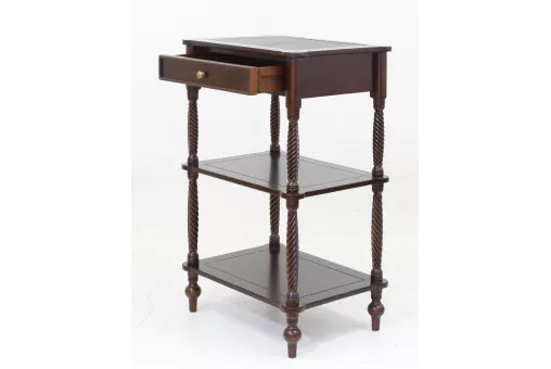 BWN 51 Столик, обит кожей зелёного цвета