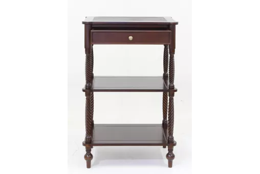 BWN 51 Столик, обит кожей зелёного цвета