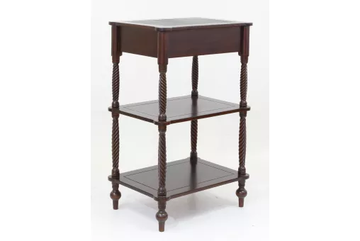 BWN 51 Столик, обит кожей зелёного цвета