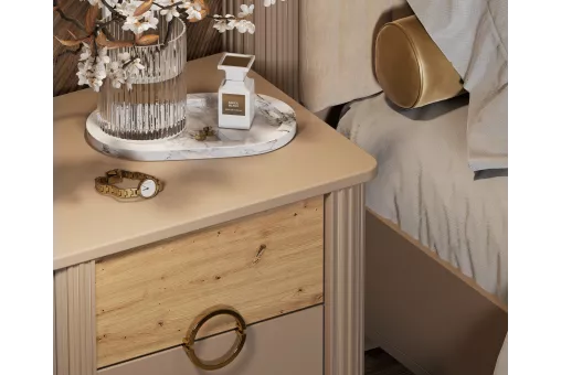 Тумба Мадрид прикроватная (Бежевый)