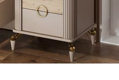 Тумба Мадрид прикроватная (Бежевый)