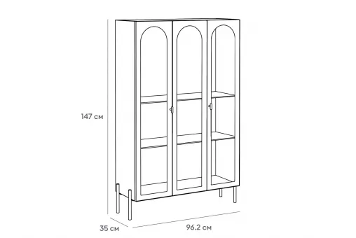 Витрина 3-х дверная Banksy