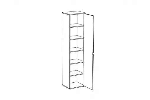 Шкаф однодверный Latte