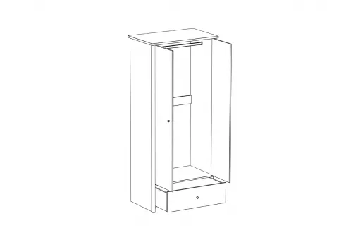 Шкаф 2-дверный Village