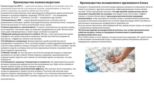 Матрас двуспальный 180х200 Model-i H