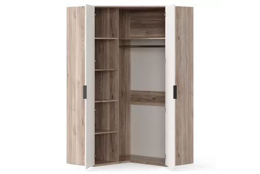 Нео Шкаф угловой 45 гр (Дуб Маувелла PR/Белый)