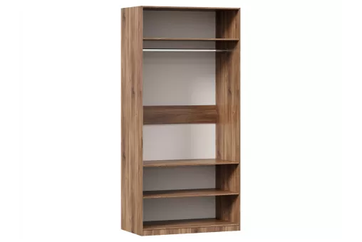 Норд Шкаф двухстворчатый с одной зеркальной дверью (Дуб Кастелло Бренди)