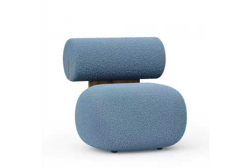 Осло Кресло (Дуб Кастелло/Голубой, ткань Barni dusty blue)
