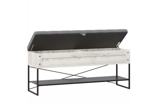 Сидней Скамья 1190 (Дуб Крафт белый/Серый)