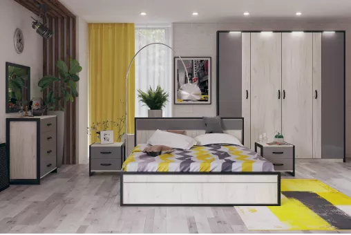 Техно Шкаф одностворчатый (Дуб Крафт белый)