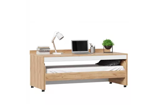 Урбан Стол выкатной для кровати-чердака с кроватью выкатной (Дуб Золотой/Белый)