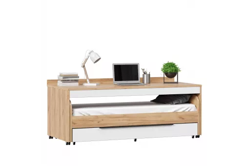 Урбан Стол выкатной для кровати-чердака с кроватью выкатной (Дуб Золотой/Белый)