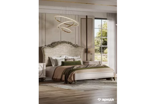 Кровать Мария 1,8 (Бежевый, Жаккард бежевый)