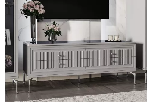 Тумба ТВ Замира серый