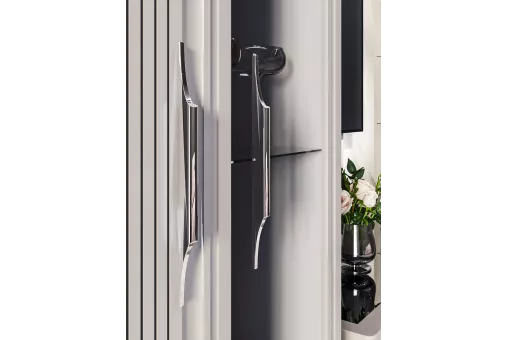 Витрина Замира 2-ств высокая серый