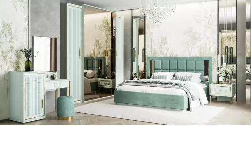 Шкаф Замира 4-дверный оливковый