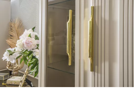 Витрина Замира 2-ств высокая бежевый