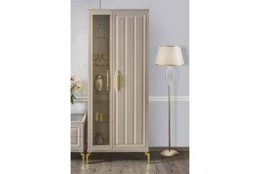 Витрина Замира 2-ств высокая бежевый