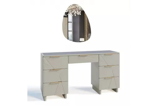 Туалетный столик Лейла ярко серый