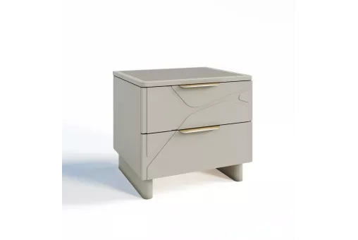 Тумба прикроватная Лейла ярко серый