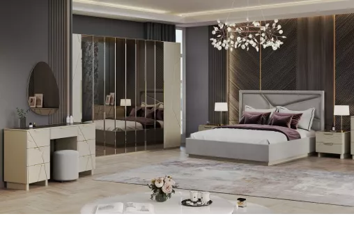 Тумба прикроватная Лейла ярко серый