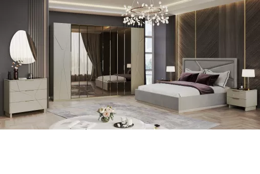 Кровать Лейла 180х200 ярко серый