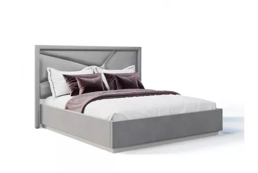 Кровать Лейла 160х200 ярко серый