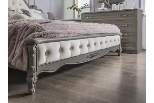 Кровать Мишель Лайт 160х200 см серый