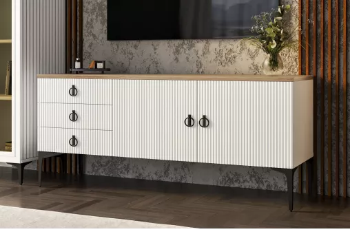 Гостиная Стелла 1+тв+1 белый