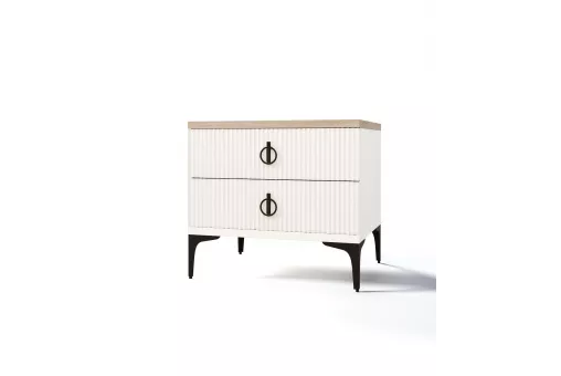 Тумба прикроватная Стелла белый