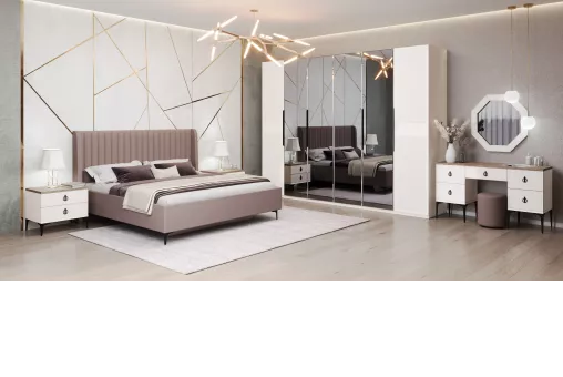 Шкаф Стелла 6-дверный белый