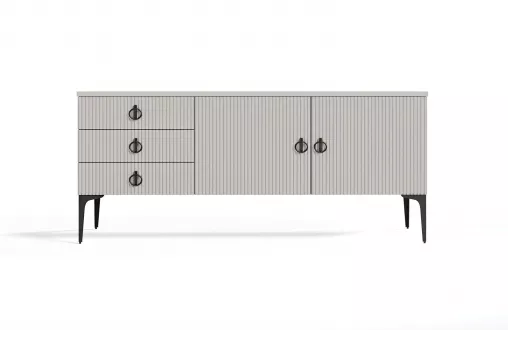 Тумба Стелла ярко серый