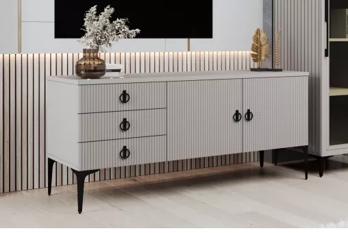 Тумба Стелла ярко серый