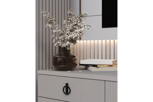 Тумба Стелла ярко серый