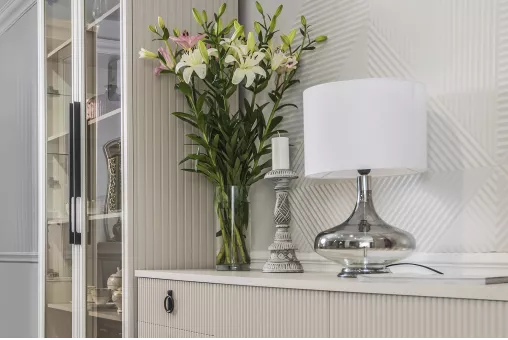 Витрина Стелла 2-ств ярко серый