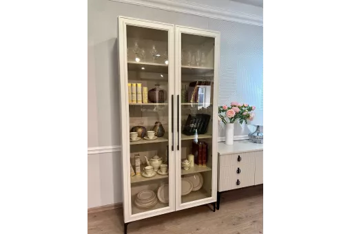 Витрина Стелла 2-ств ярко серый